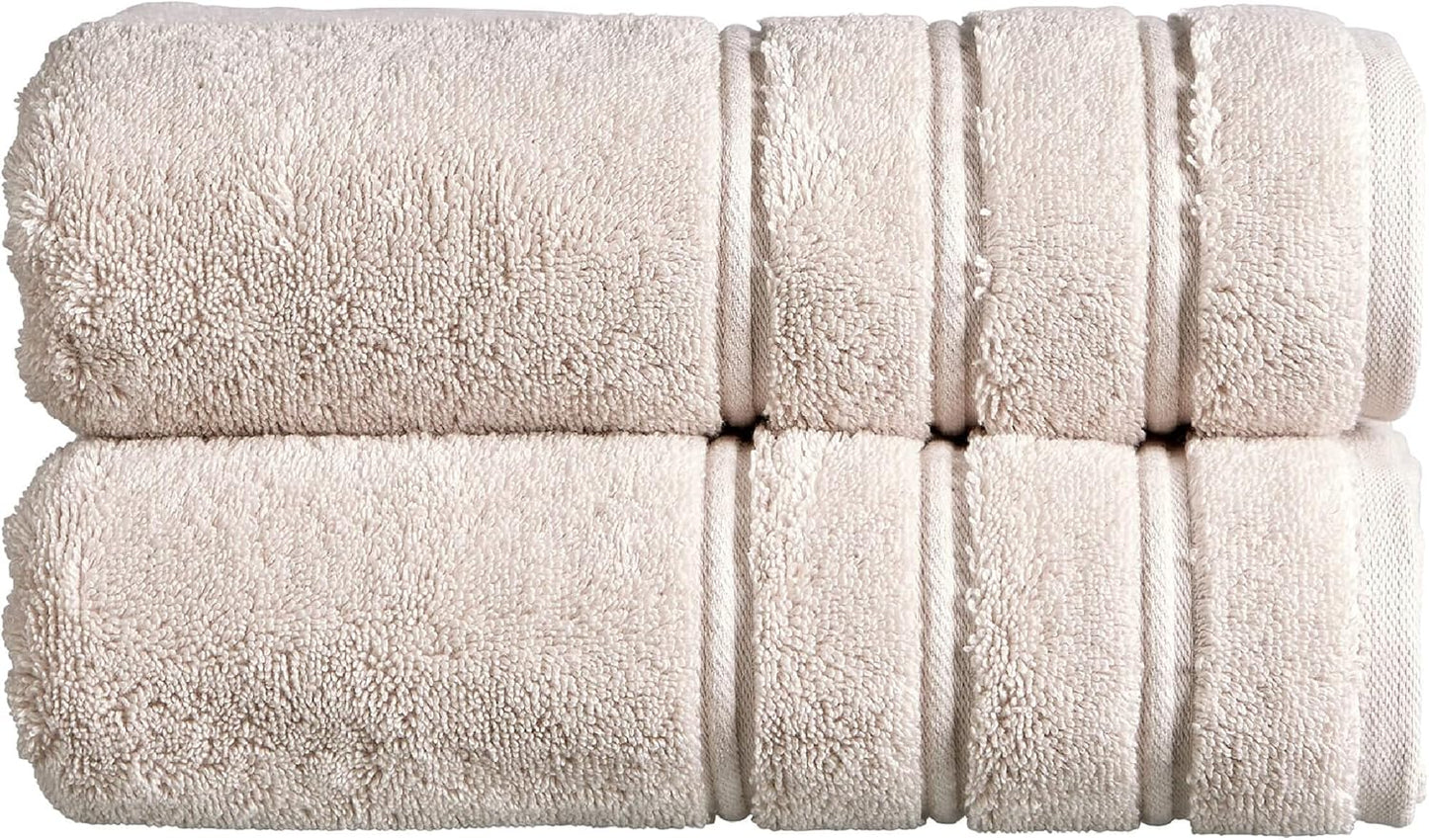 Christy Antalya Large Bath Towels | Set of 6 | 100% Turkish Cotton | 600GSM | Soft Plush Luxury Towel Set | 2 Bath Towels 2 Hand Towels 2 Face Cloths | Quick Dry | Denim Blue