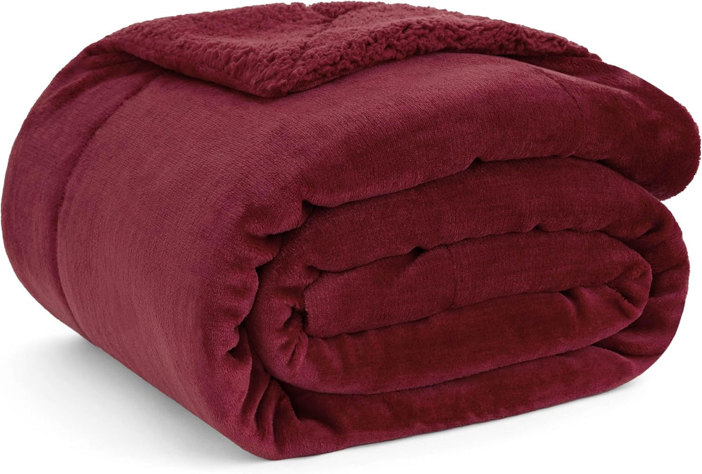 Bedsure Sherpa Fleece Throw Blanket - Fluffy Microfiber Solid Blankets for Bed and Couch Double/Twin Size, Silver Grey, 150x200cm