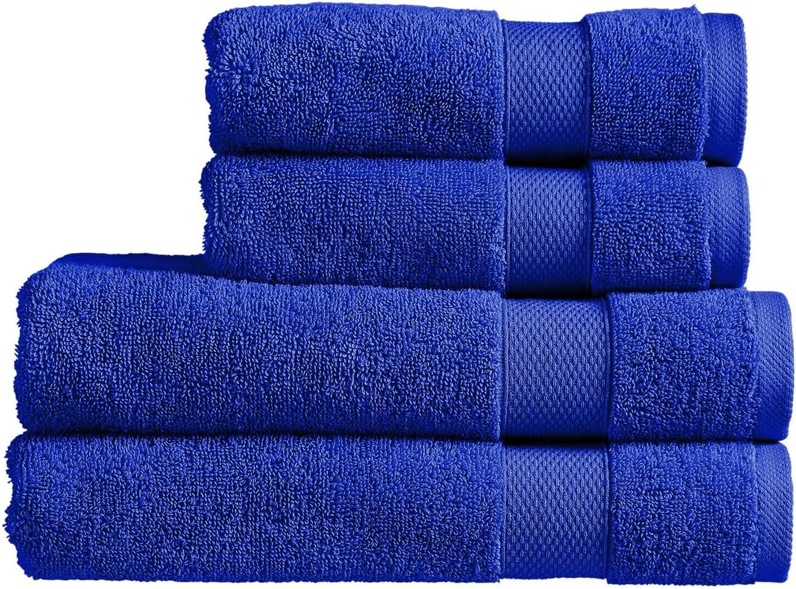 Christy Chroma Bath Towel Set | Set of 6 | 2 Bath 2 Hand 2 Face | Highly Absorbent Heavyweight 675GSM | Bold and Bright | Soft Smooth Shower Towels | 100% Cotton | Sustainably Made | Ash Grey