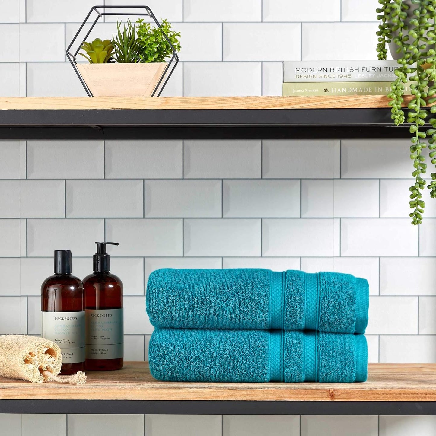 Christy Chroma Bath Towel Set | Set of 6 | 2 Bath 2 Hand 2 Face | Highly Absorbent Heavyweight 675GSM | Bold and Bright | Soft Smooth Shower Towels | 100% Cotton | Sustainably Made | Ash Grey