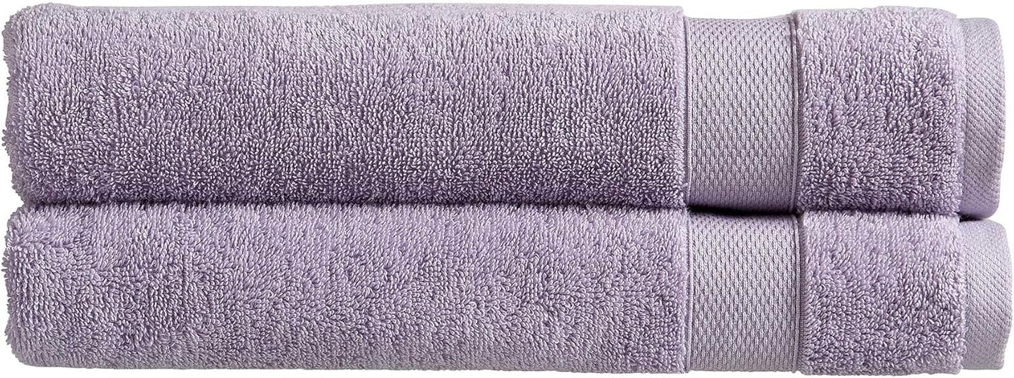 Christy Refresh Bathroom Towel Set | Set of 4 | 2 Bath 2 Hand | Quick Dry | Gentle Pastel Tones | Soft Absorbent Shower Towels | 100% Cotton 550GSM | Driftwood Brown