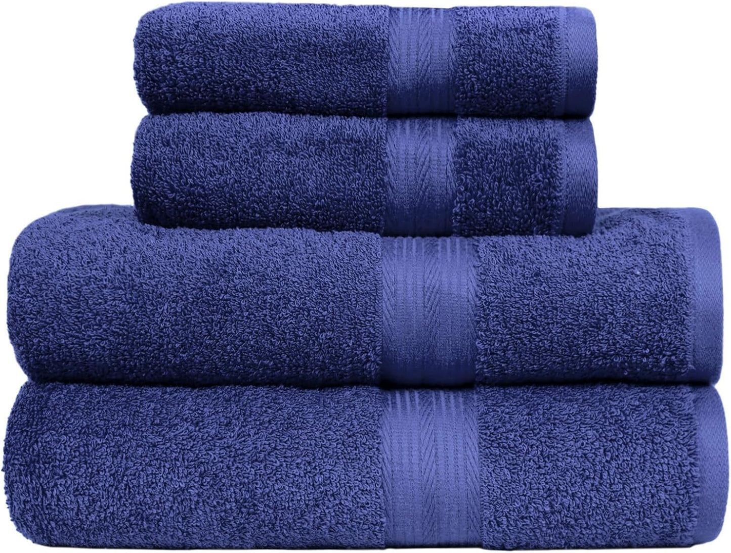 Amazon Basics 2 Bath towel for bathroom, Fade Resistant 100% Cotton Bath Towels, soft absorbent, 2-Pack (70x140 cm), Grey