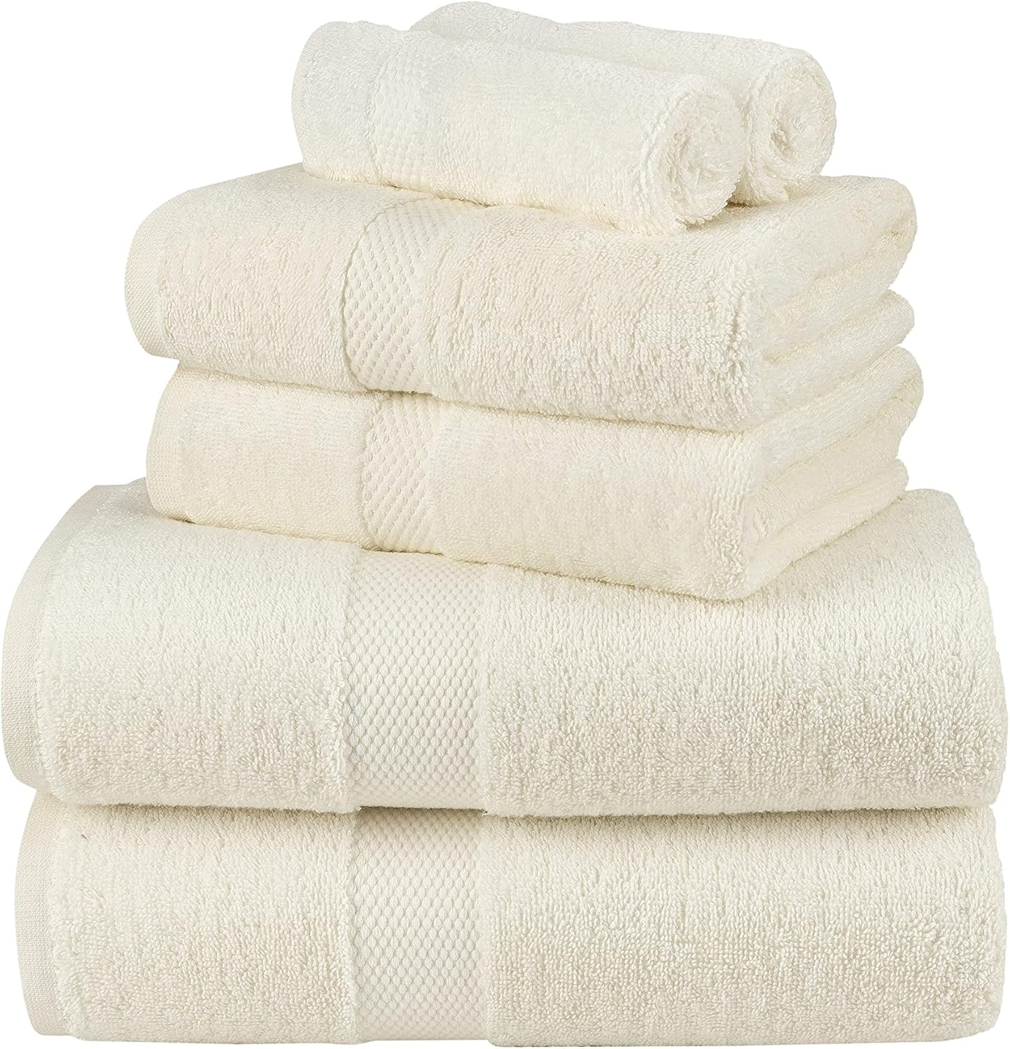 La Maison 100% Egyptian Cotton 600GSM Superior Towel Bale Set Hand Towel Bath Towel 6 Piece Super Soft Everyday Use (Navy Blue)