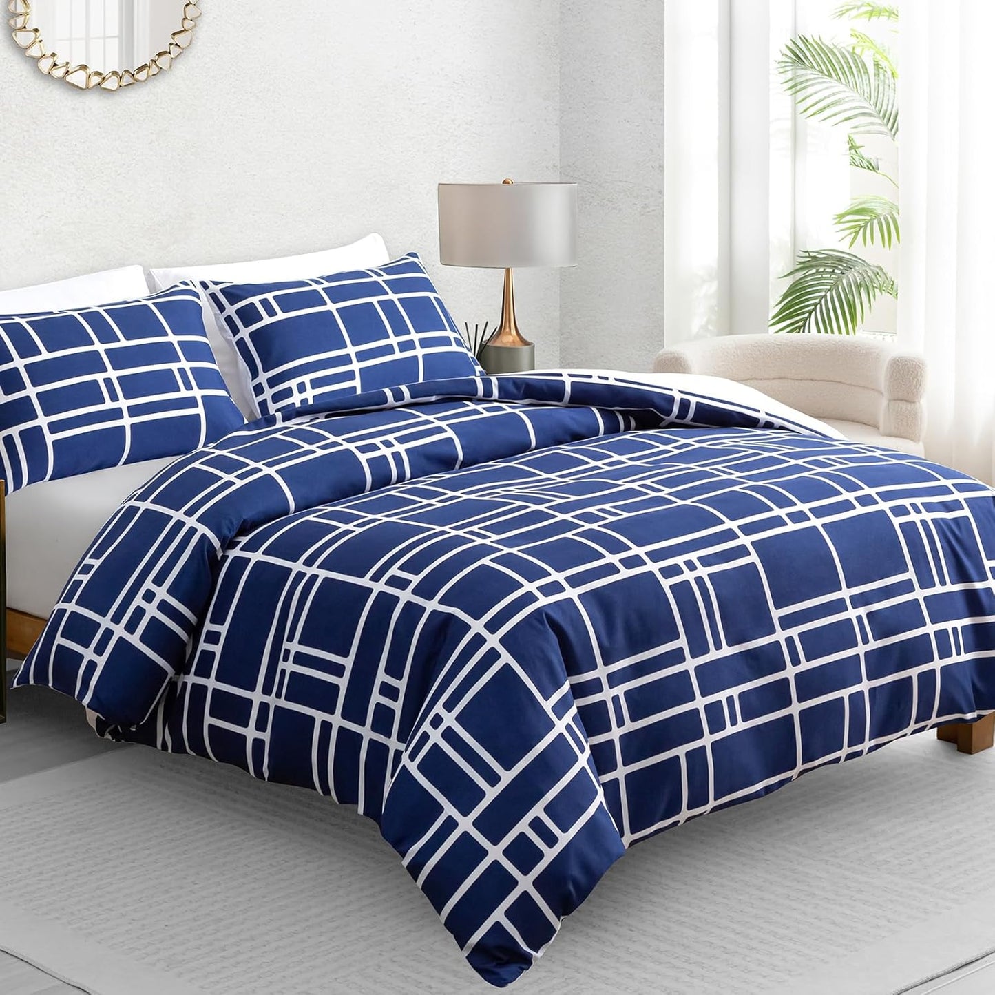 Pamposh Double Duvet Set Premium Brushed Microfiber Duvet Cover Double Ultrasoft Hypoallergenic Duvet Double Cover Set Non Iron Luxury Bedding Sets With Zipper Closure