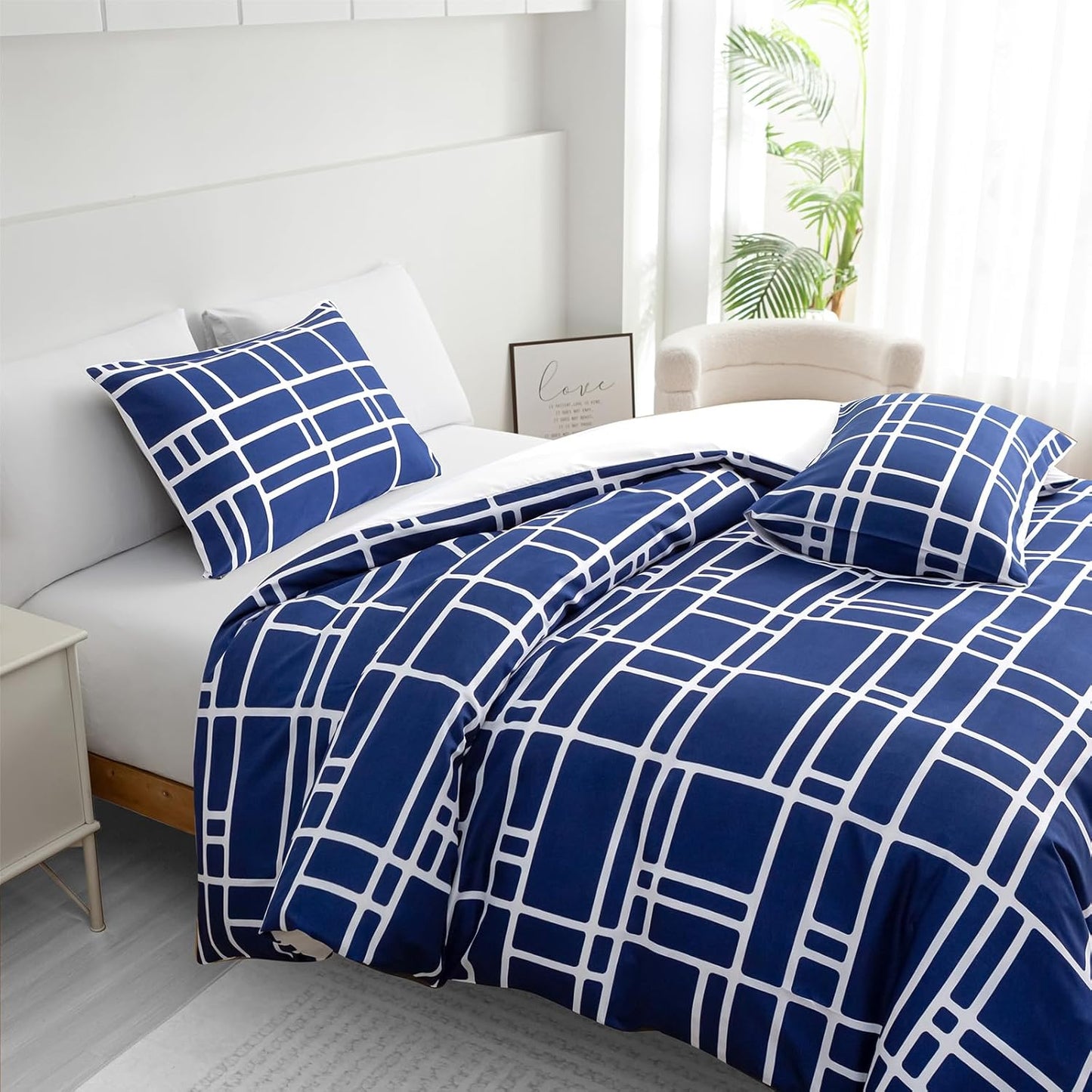 Pamposh Double Duvet Set Premium Brushed Microfiber Duvet Cover Double Ultrasoft Hypoallergenic Duvet Double Cover Set Non Iron Luxury Bedding Sets With Zipper Closure