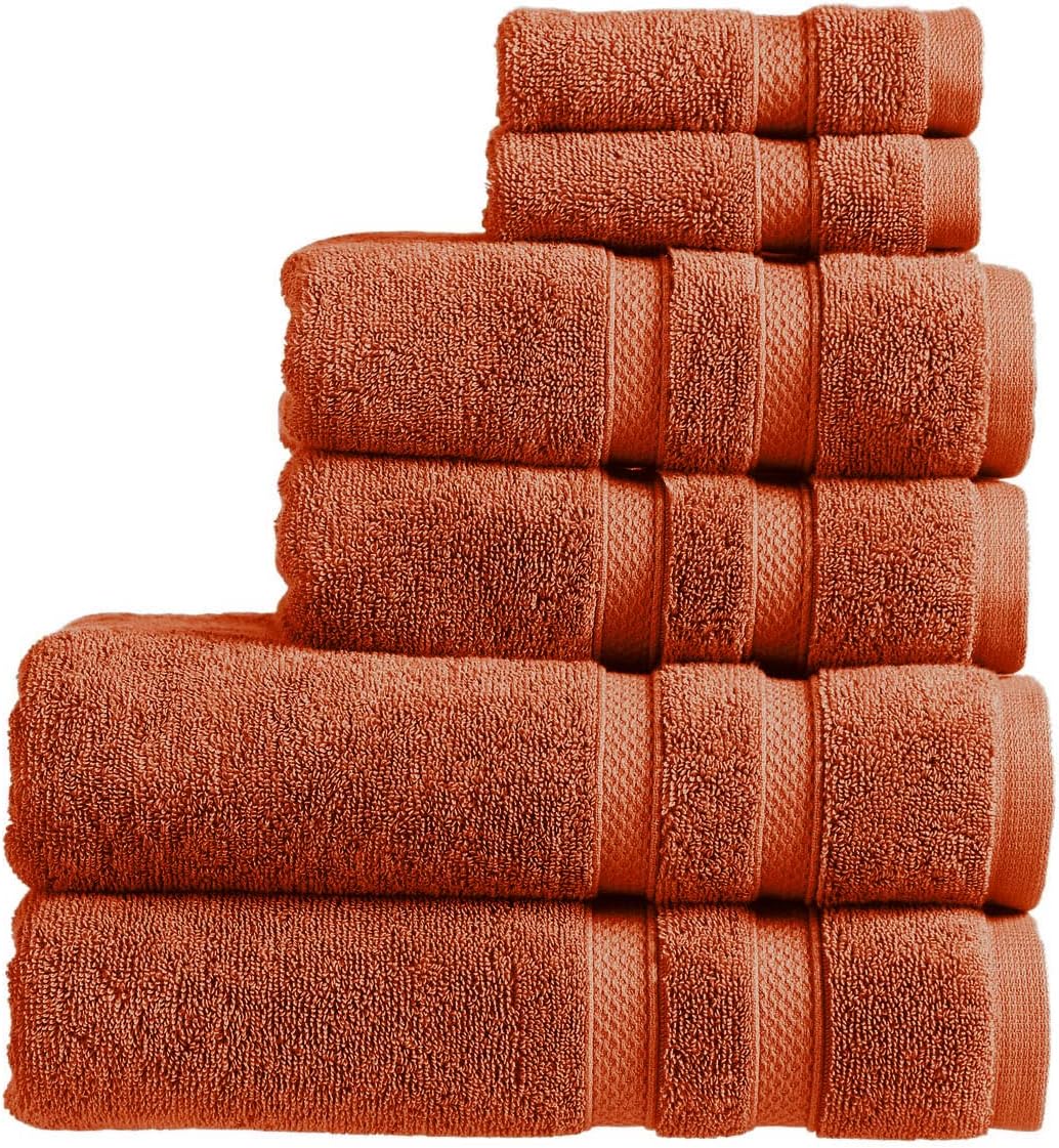 Christy Chroma Bath Towel Set | Set of 6 | 2 Bath 2 Hand 2 Face | Highly Absorbent Heavyweight 675GSM | Bold and Bright | Soft Smooth Shower Towels | 100% Cotton | Sustainably Made | Ash Grey