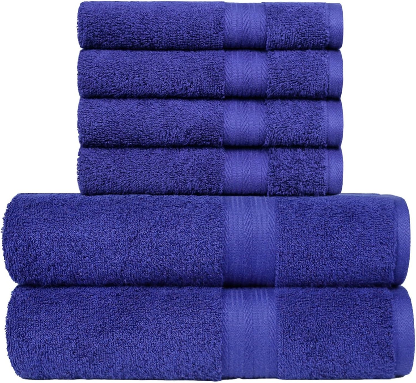 Amazon Basics 2 Bath towel for bathroom, Fade Resistant 100% Cotton Bath Towels, soft absorbent, 2-Pack (70x140 cm), Grey
