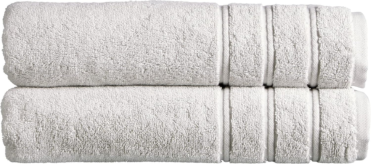 Christy Antalya Large Bath Towels | Set of 6 | 100% Turkish Cotton | 600GSM | Soft Plush Luxury Towel Set | 2 Bath Towels 2 Hand Towels 2 Face Cloths | Quick Dry | Denim Blue