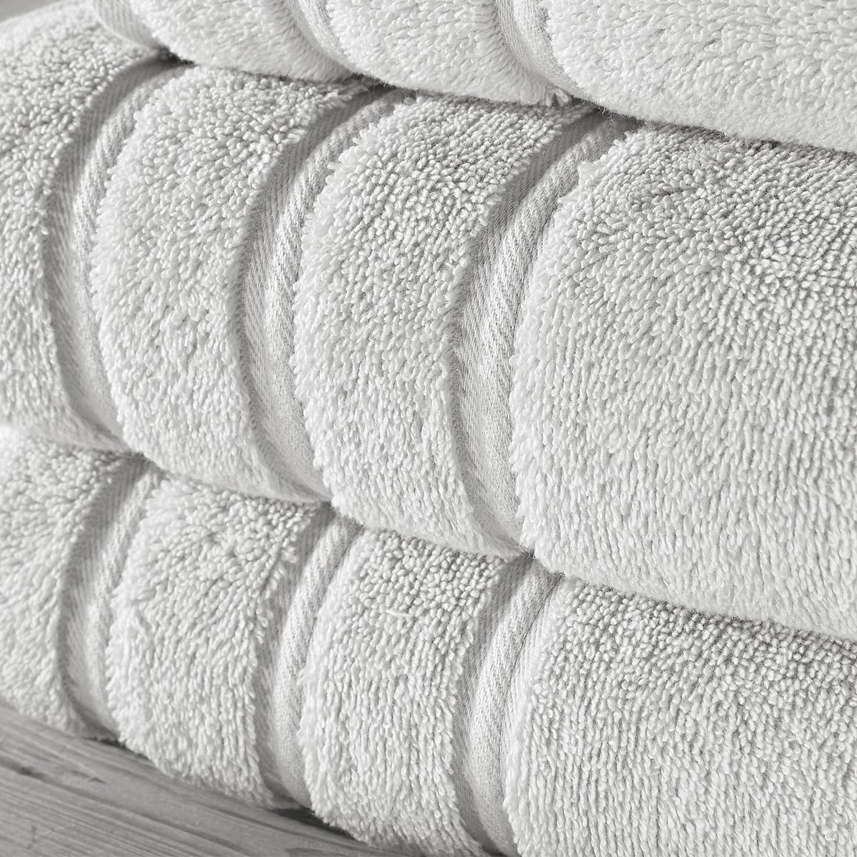 Christy Antalya Large Bath Towels | Set of 6 | 100% Turkish Cotton | 600GSM | Soft Plush Luxury Towel Set | 2 Bath Towels 2 Hand Towels 2 Face Cloths | Quick Dry | Denim Blue