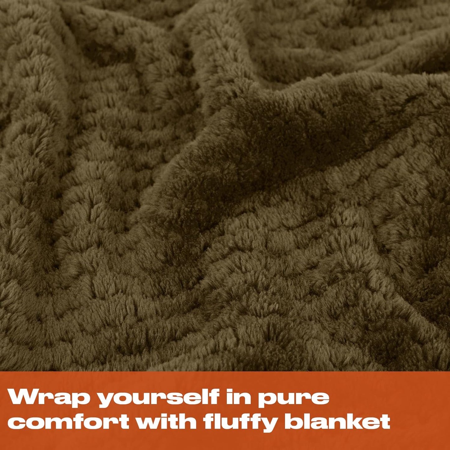 Dreamscene Sofa Throw Blanket, Soft Cosy Warm Honeycomb Waffle Fluffy Fleece Blankets for Bed Single Bed Throws Faux Fur Charcoal Grey Throw for Sofa, 125 x 150cm