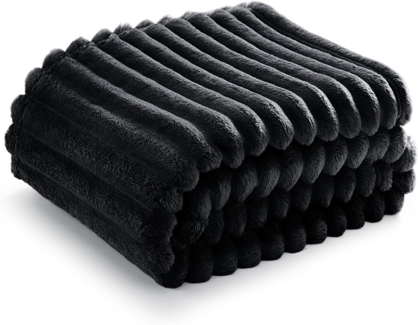 Bedsure Fleece Throw Blanket for Sofa - Fluffy Cosy Warm Blankets for Bed, Soft Cute Single Throw Gifts for Women and Girls, Ashley Blue, 130x170 cm