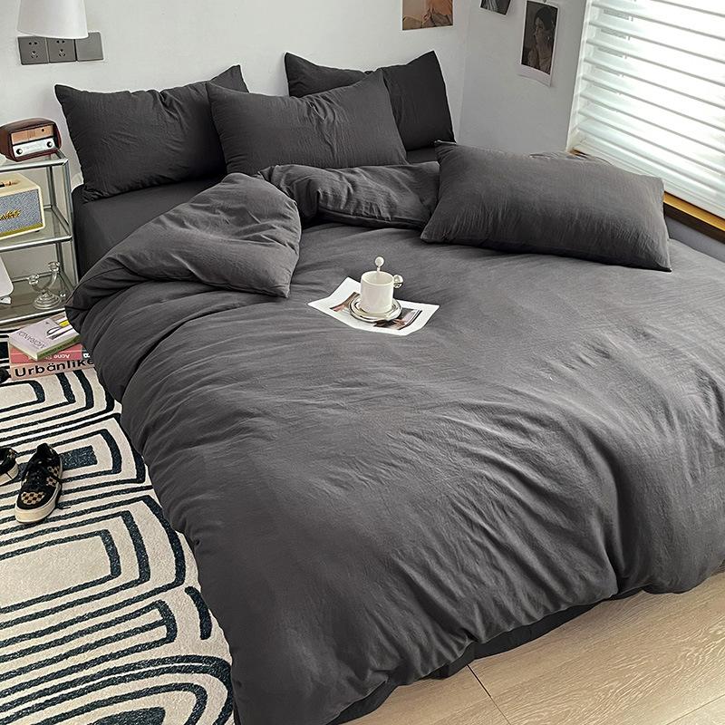 Washed Cotton Bedding Set (4PCS)