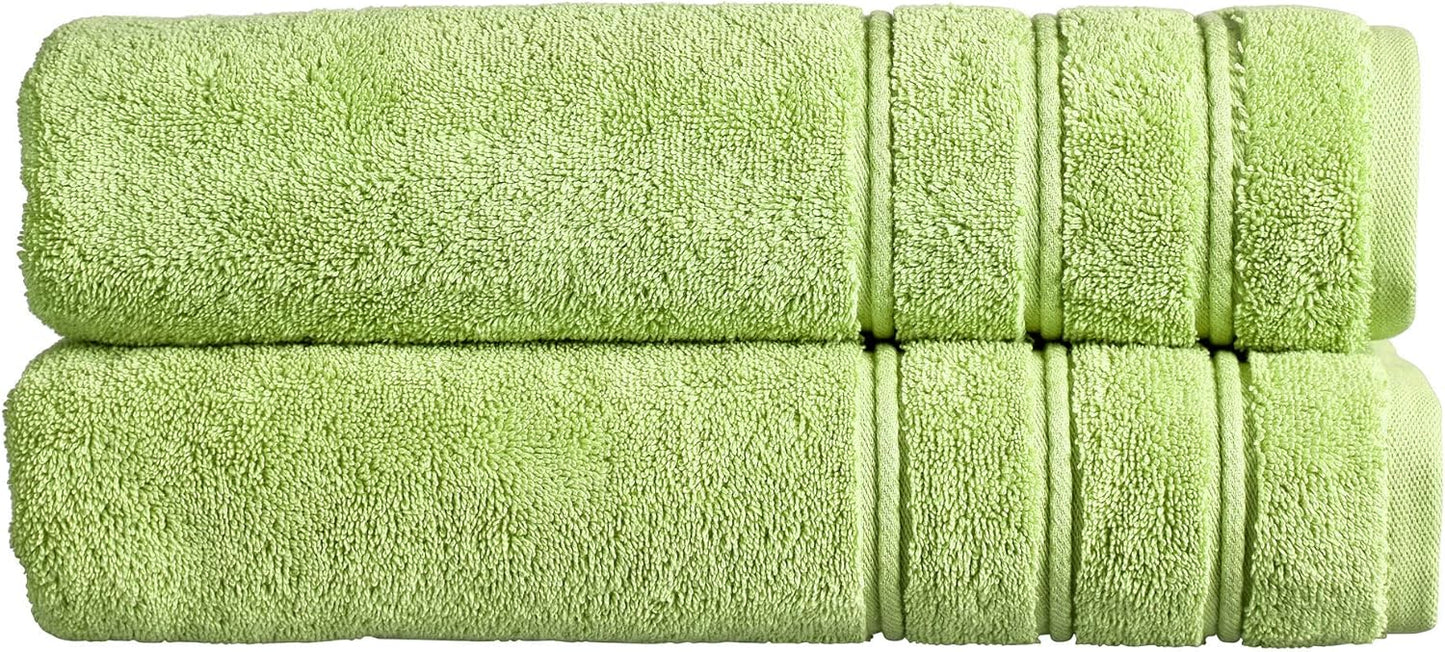 Christy Antalya Large Bath Towels | Set of 6 | 100% Turkish Cotton | 600GSM | Soft Plush Luxury Towel Set | 2 Bath Towels 2 Hand Towels 2 Face Cloths | Quick Dry | Denim Blue