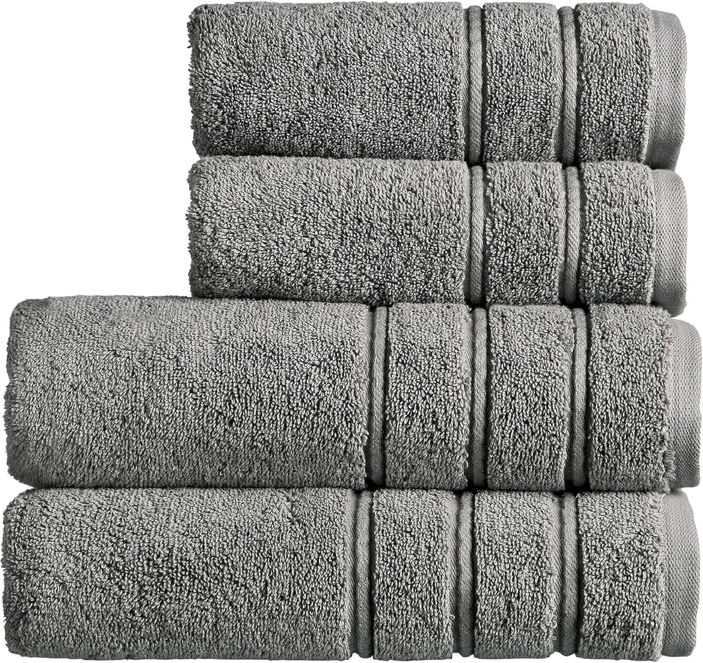 Christy Antalya Large Bath Towels | Set of 6 | 100% Turkish Cotton | 600GSM | Soft Plush Luxury Towel Set | 2 Bath Towels 2 Hand Towels 2 Face Cloths | Quick Dry | Denim Blue