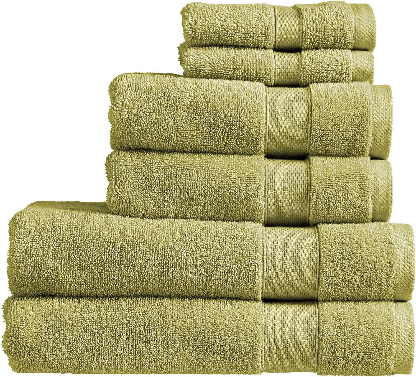 Christy Refresh Bathroom Towel Set | Set of 4 | 2 Bath 2 Hand | Quick Dry | Gentle Pastel Tones | Soft Absorbent Shower Towels | 100% Cotton 550GSM | Driftwood Brown