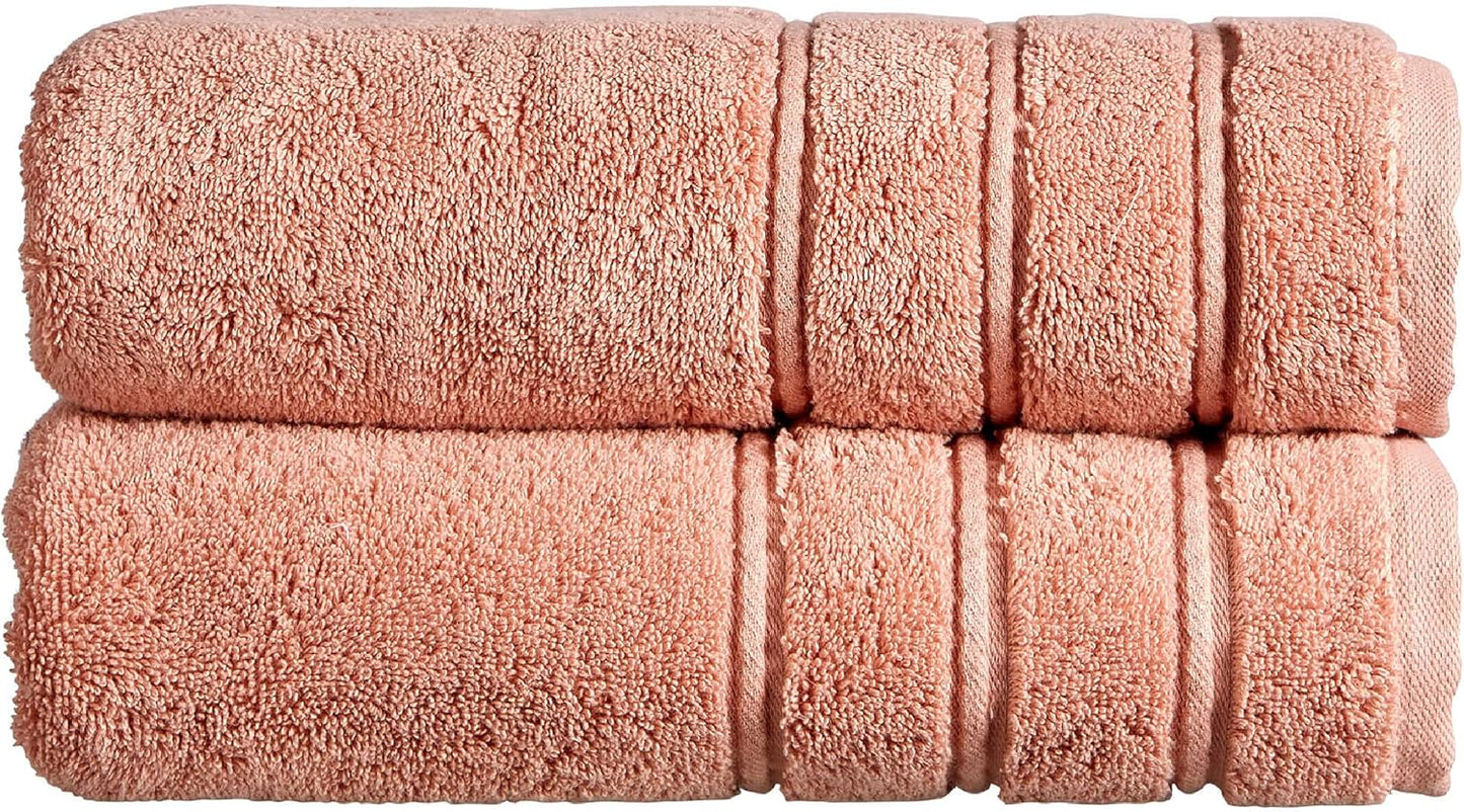 Christy Antalya Large Bath Towels | Set of 6 | 100% Turkish Cotton | 600GSM | Soft Plush Luxury Towel Set | 2 Bath Towels 2 Hand Towels 2 Face Cloths | Quick Dry | Denim Blue