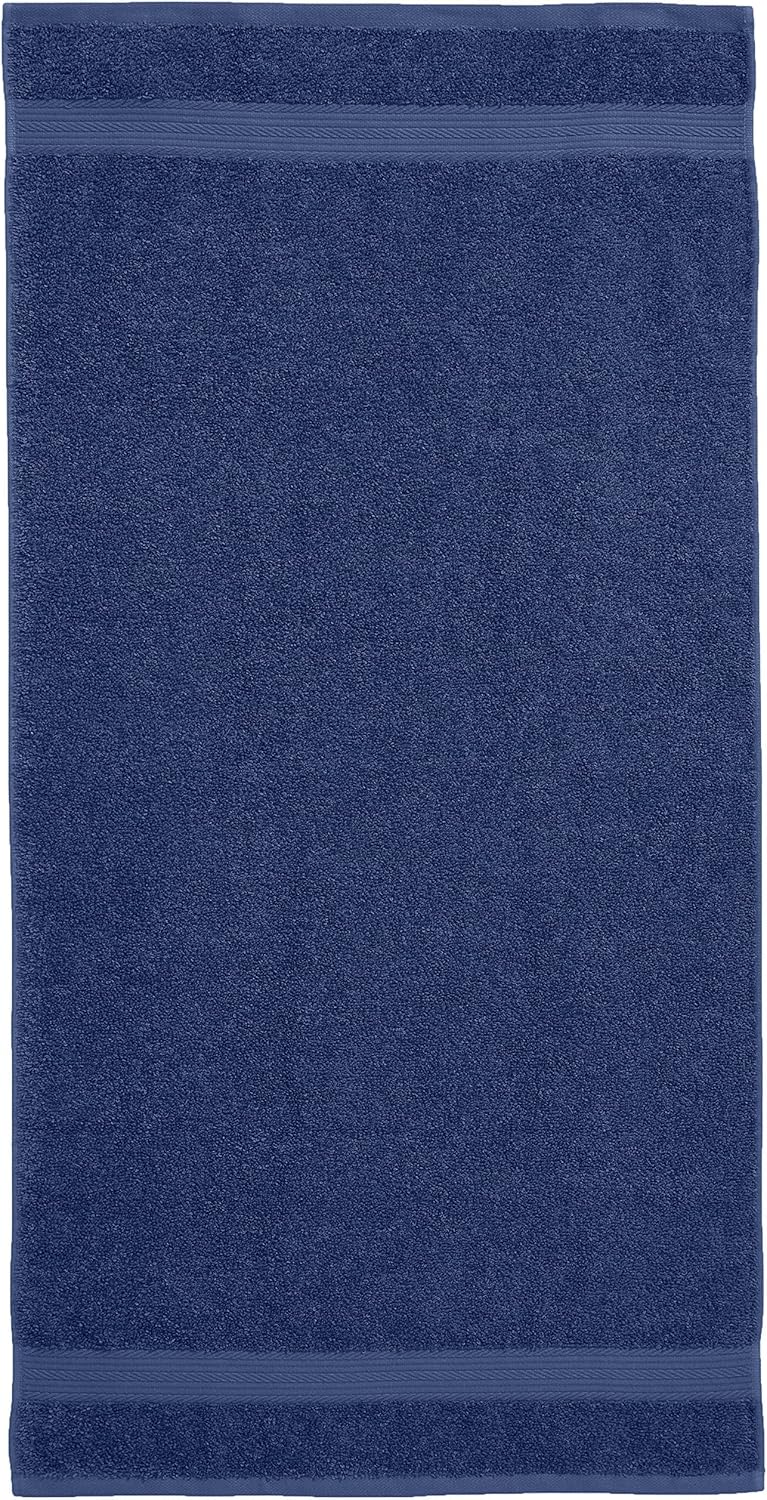 Amazon Basics 2 Bath towel for bathroom, Fade Resistant 100% Cotton Bath Towels, soft absorbent, 2-Pack (70x140 cm), Grey