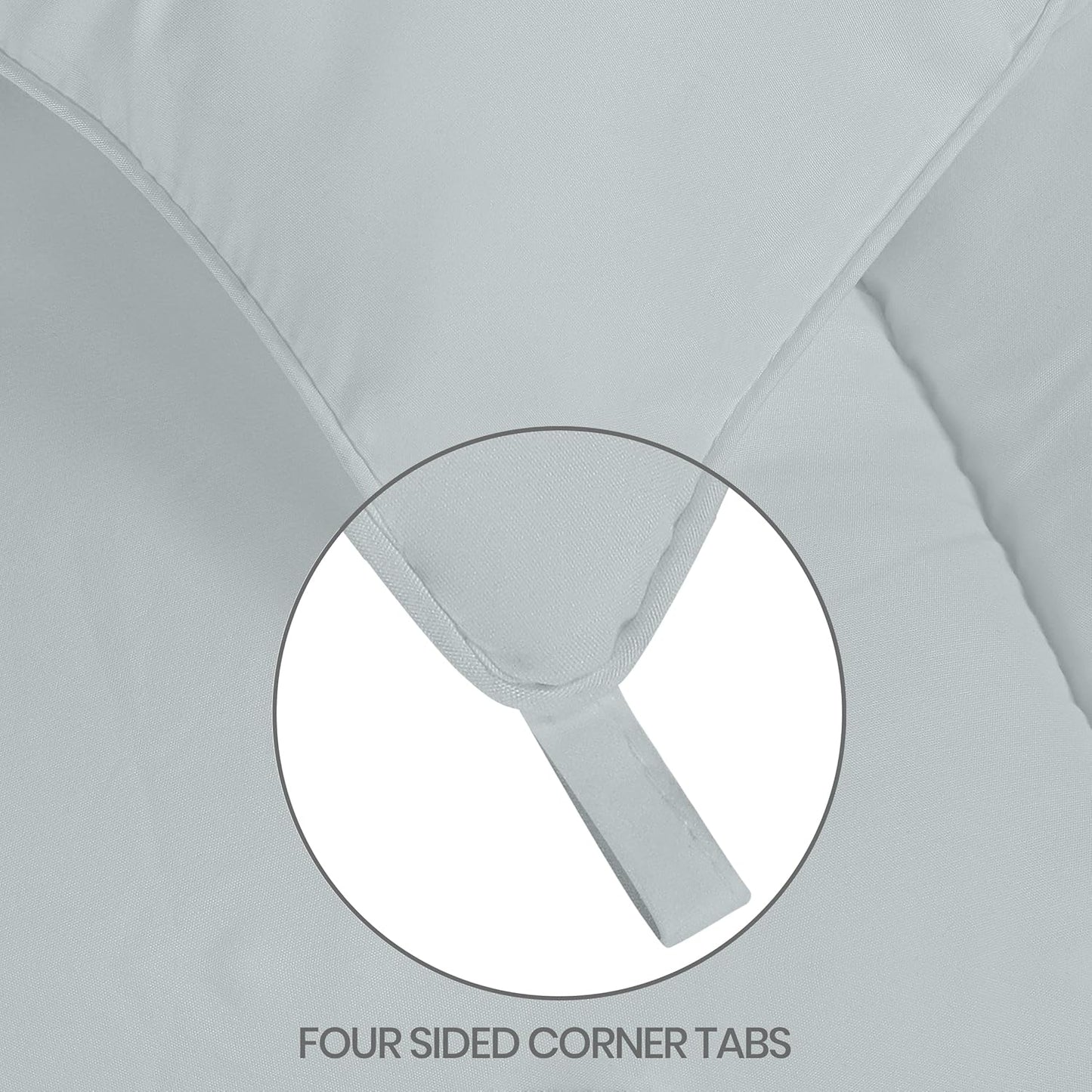 Utopia Bedding Duvet Double,10.5 Tog coverless Duvet with Corner Tabs, Box Stitched Quilt (Double, Grey)