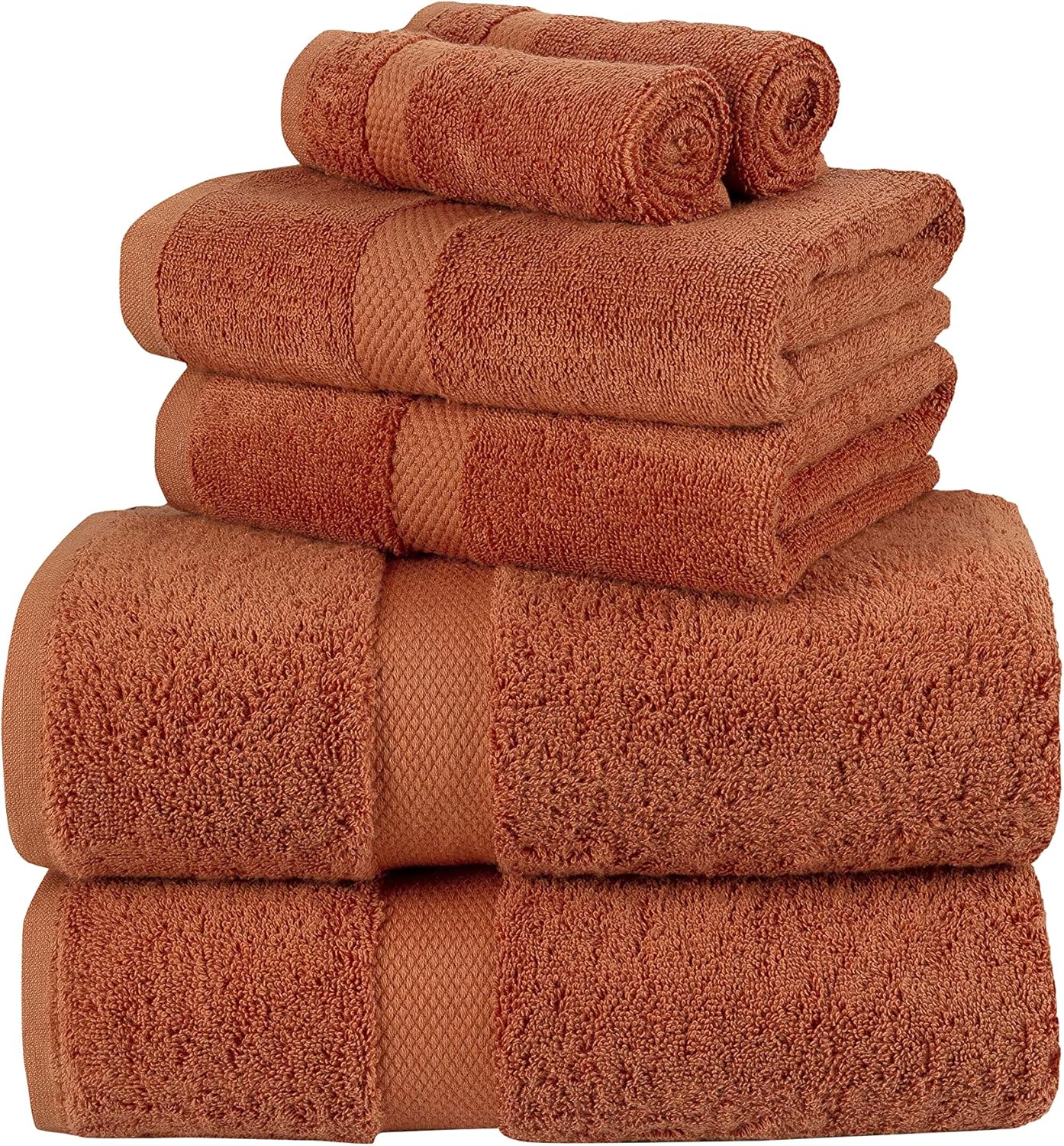 La Maison 100% Egyptian Cotton 600GSM Superior Towel Bale Set Hand Towel Bath Towel 6 Piece Super Soft Everyday Use (Navy Blue)