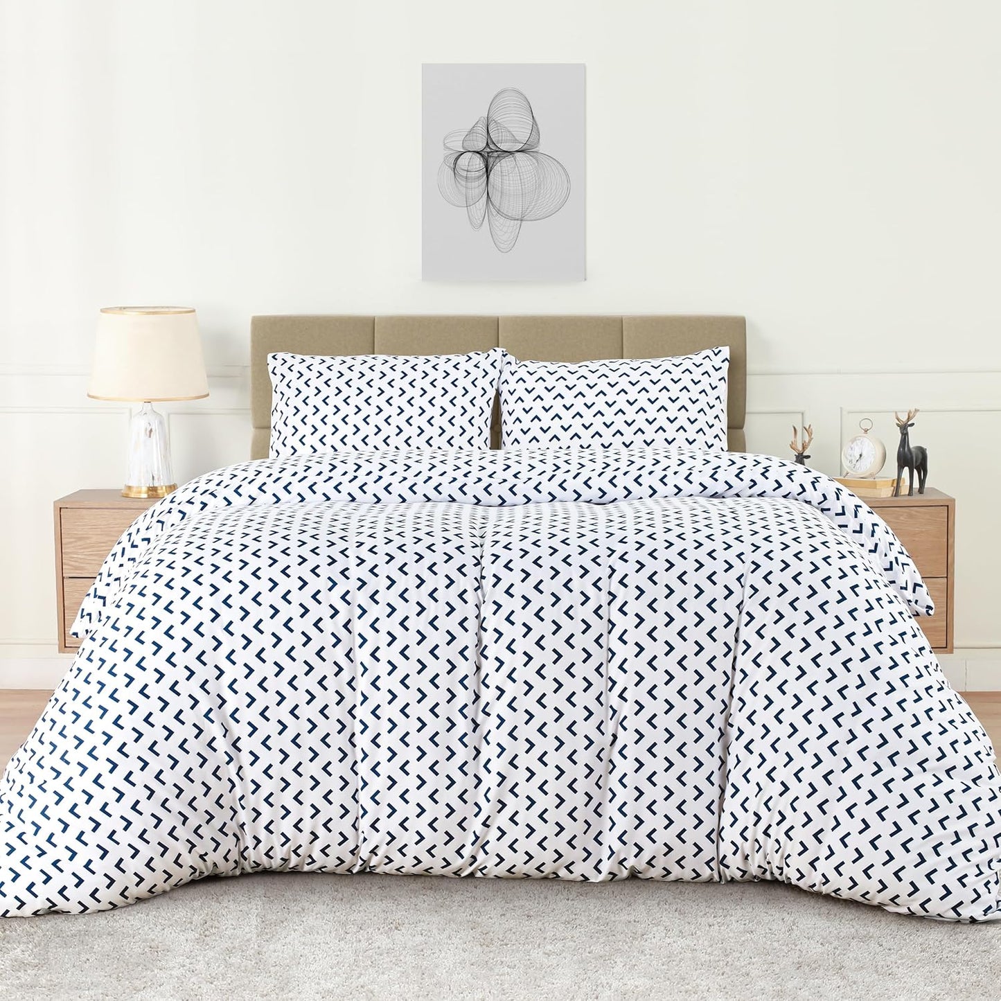 Utopia Bedding Duvet Cover Double - Soft Microfibre Polyester - Bedding Quilt Cover Set, with Pillow cases (Grey)