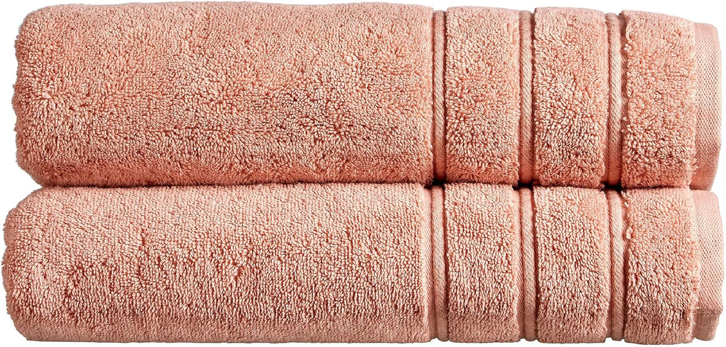 Christy Antalya Large Bath Towels | Set of 6 | 100% Turkish Cotton | 600GSM | Soft Plush Luxury Towel Set | 2 Bath Towels 2 Hand Towels 2 Face Cloths | Quick Dry | Denim Blue