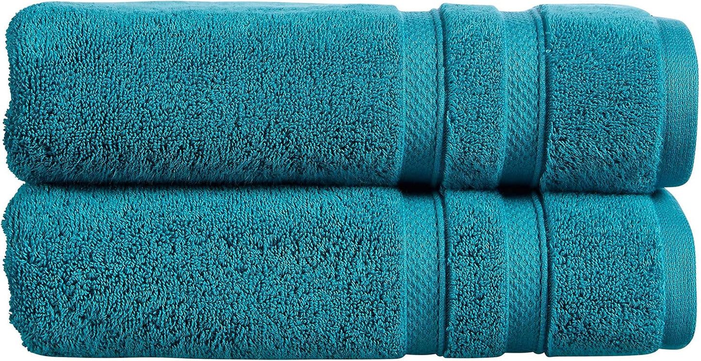 Christy Chroma Bath Towel Set | Set of 6 | 2 Bath 2 Hand 2 Face | Highly Absorbent Heavyweight 675GSM | Bold and Bright | Soft Smooth Shower Towels | 100% Cotton | Sustainably Made | Ash Grey