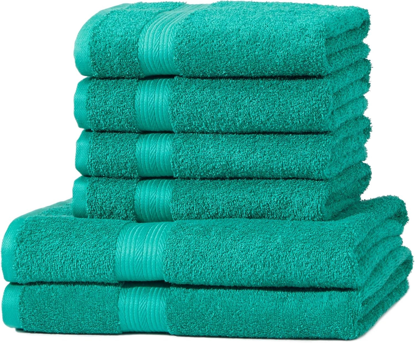 Amazon Basics 2 Bath towel for bathroom, Fade Resistant 100% Cotton Bath Towels, soft absorbent, 2-Pack (70x140 cm), Grey