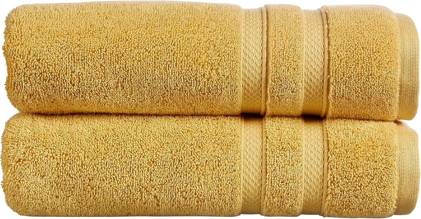 Christy Chroma Bath Towel Set | Set of 6 | 2 Bath 2 Hand 2 Face | Highly Absorbent Heavyweight 675GSM | Bold and Bright | Soft Smooth Shower Towels | 100% Cotton | Sustainably Made | Ash Grey