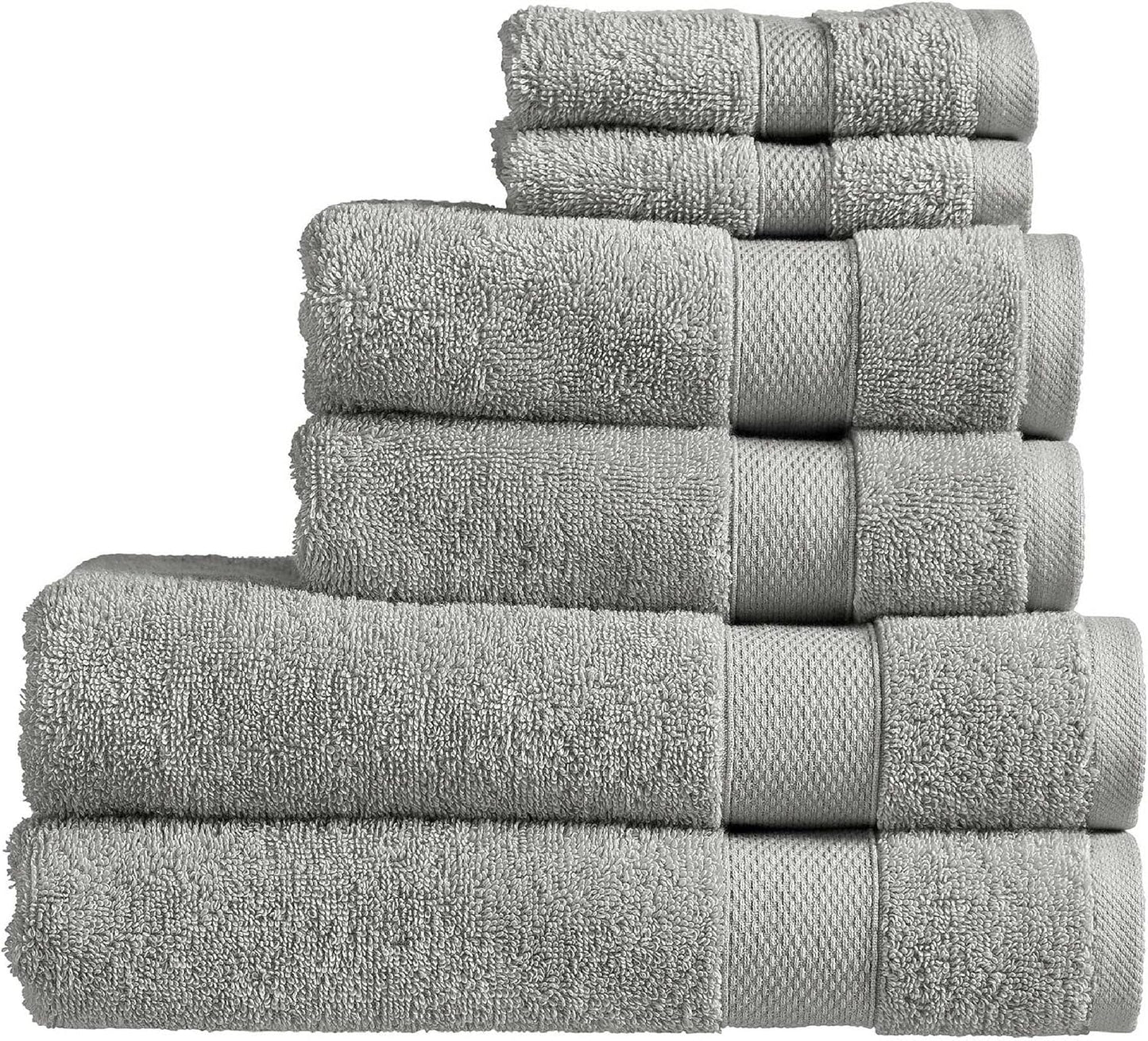 Christy Refresh Bathroom Towel Set | Set of 4 | 2 Bath 2 Hand | Quick Dry | Gentle Pastel Tones | Soft Absorbent Shower Towels | 100% Cotton 550GSM | Driftwood Brown
