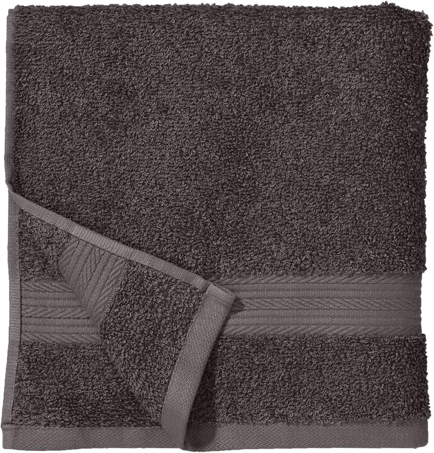 Amazon Basics 2 Bath towel for bathroom, Fade Resistant 100% Cotton Bath Towels, soft absorbent, 2-Pack (70x140 cm), Grey