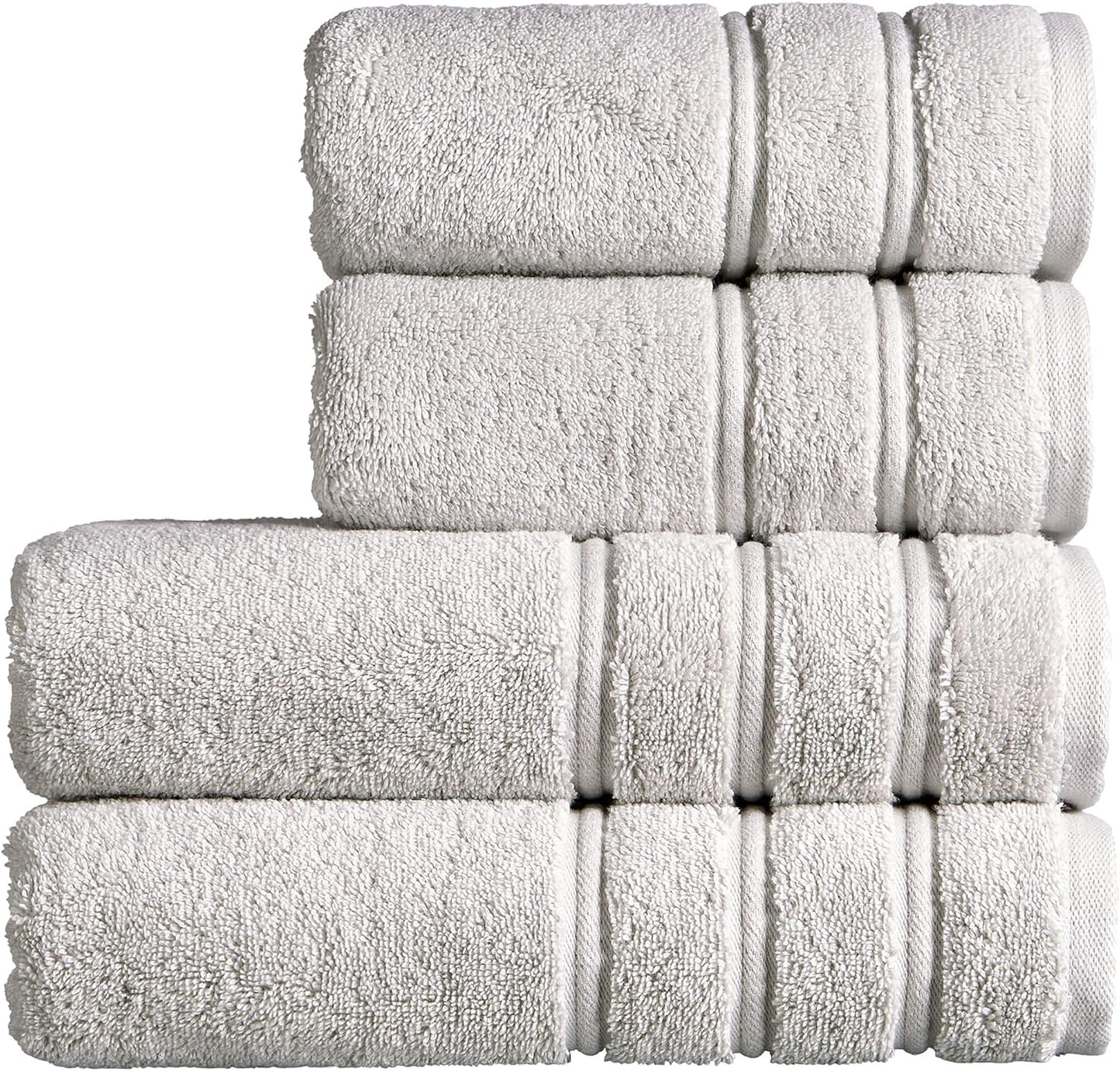 Christy Antalya Large Bath Towels | Set of 6 | 100% Turkish Cotton | 600GSM | Soft Plush Luxury Towel Set | 2 Bath Towels 2 Hand Towels 2 Face Cloths | Quick Dry | Denim Blue
