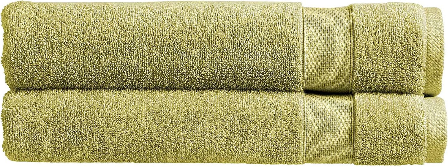 Christy Refresh Bathroom Towel Set | Set of 4 | 2 Bath 2 Hand | Quick Dry | Gentle Pastel Tones | Soft Absorbent Shower Towels | 100% Cotton 550GSM | Driftwood Brown