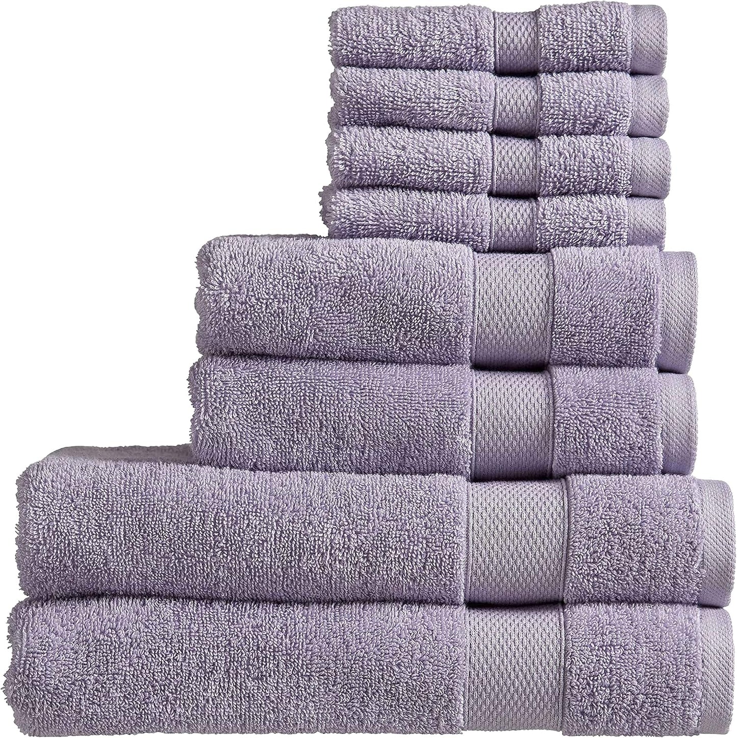 Christy Refresh Bathroom Towel Set | Set of 4 | 2 Bath 2 Hand | Quick Dry | Gentle Pastel Tones | Soft Absorbent Shower Towels | 100% Cotton 550GSM | Driftwood Brown