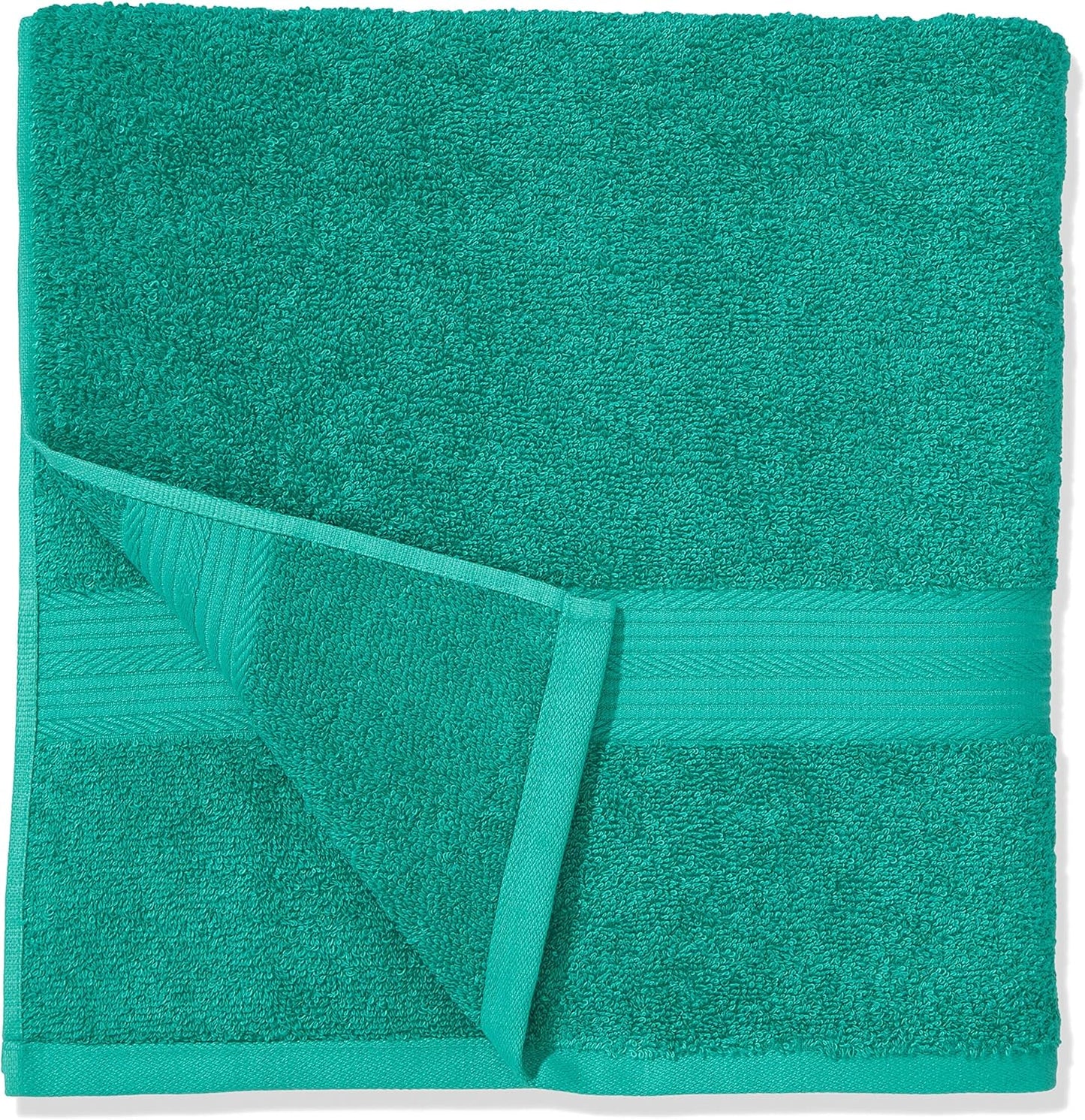 Amazon Basics 2 Bath towel for bathroom, Fade Resistant 100% Cotton Bath Towels, soft absorbent, 2-Pack (70x140 cm), Grey