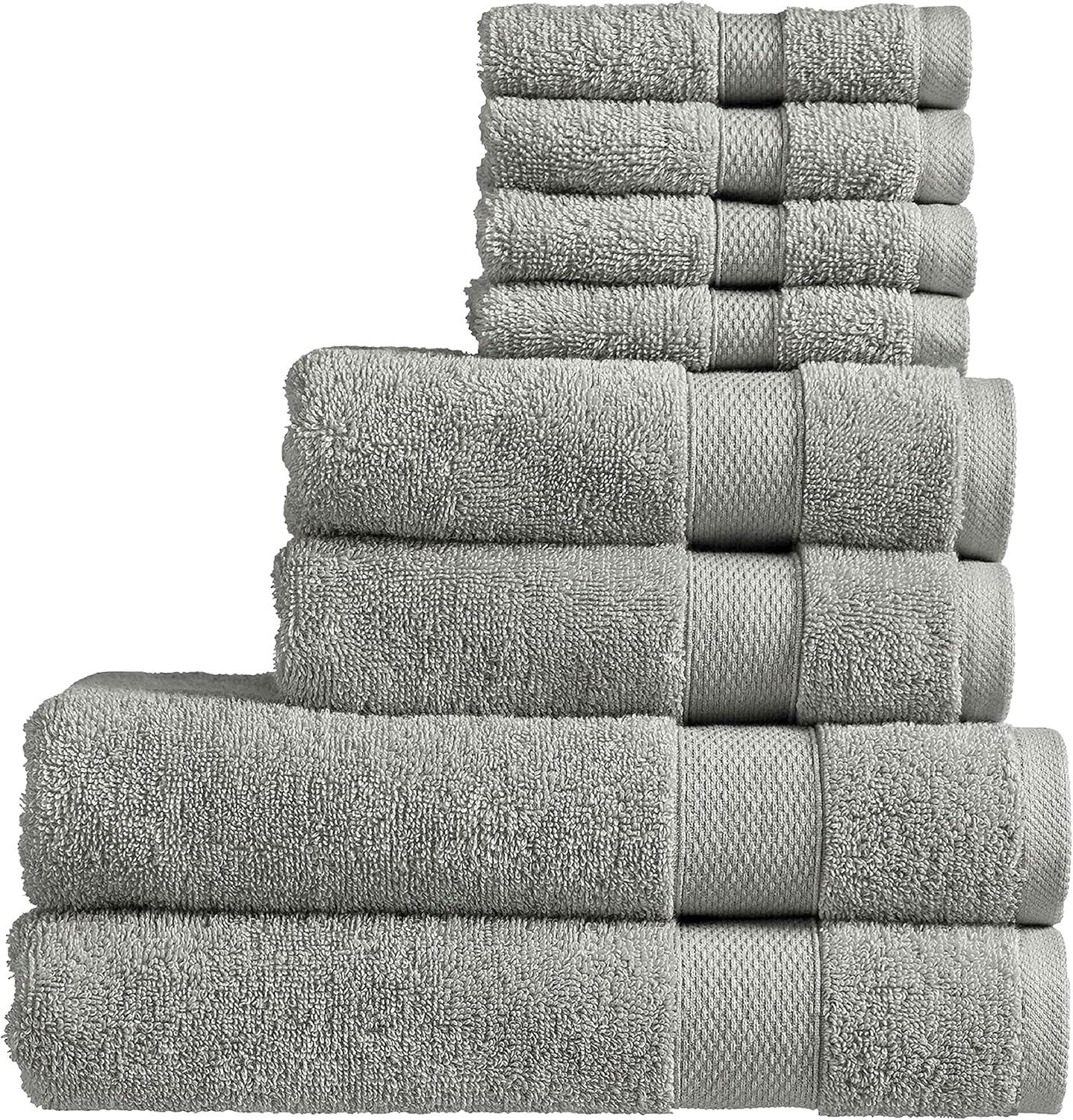Christy Refresh Bathroom Towel Set | Set of 4 | 2 Bath 2 Hand | Quick Dry | Gentle Pastel Tones | Soft Absorbent Shower Towels | 100% Cotton 550GSM | Driftwood Brown