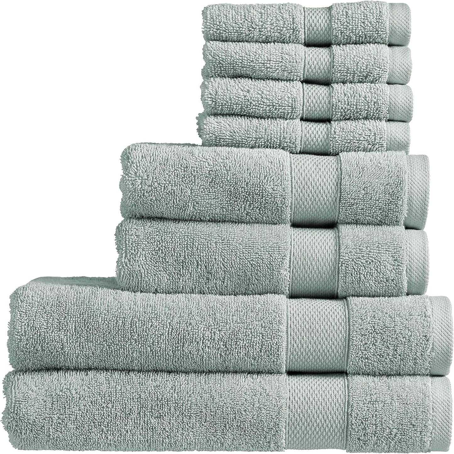 Christy Refresh Bathroom Towel Set | Set of 4 | 2 Bath 2 Hand | Quick Dry | Gentle Pastel Tones | Soft Absorbent Shower Towels | 100% Cotton 550GSM | Driftwood Brown