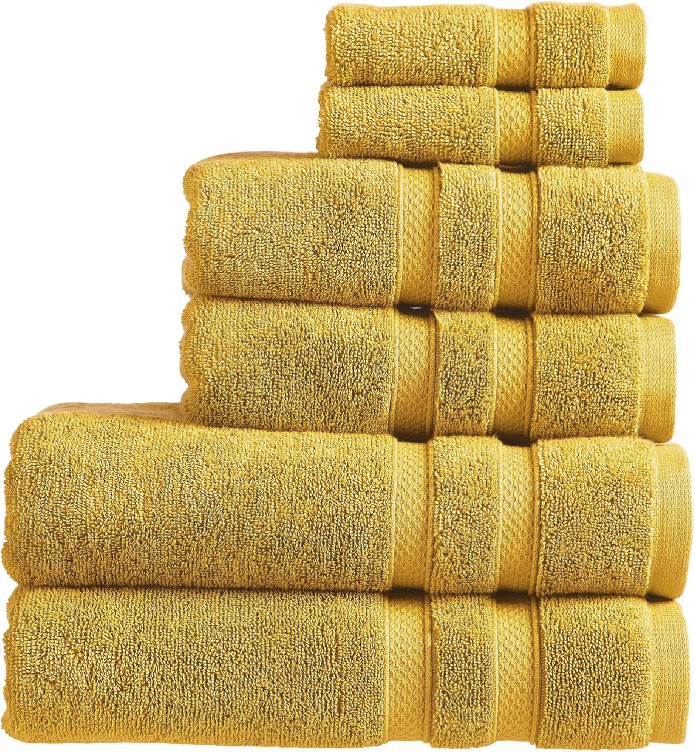 Christy Chroma Bath Towel Set | Set of 6 | 2 Bath 2 Hand 2 Face | Highly Absorbent Heavyweight 675GSM | Bold and Bright | Soft Smooth Shower Towels | 100% Cotton | Sustainably Made | Ash Grey