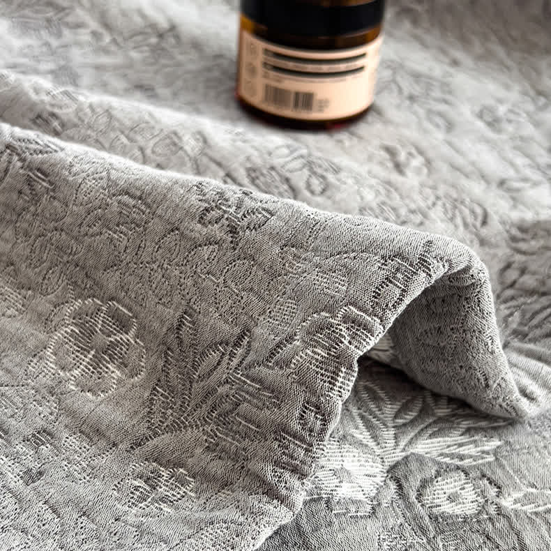 Organic Cotton Quilt - Floral Leaf Patern