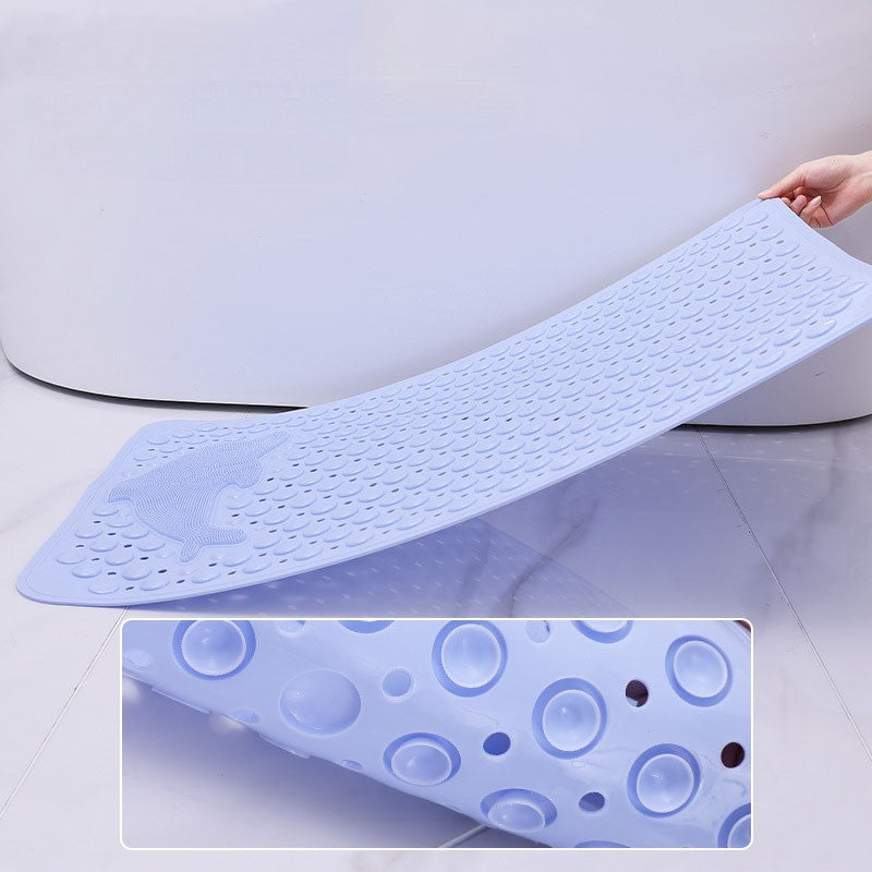 Non-Slip Bathtub Mat with Foot Scrubber