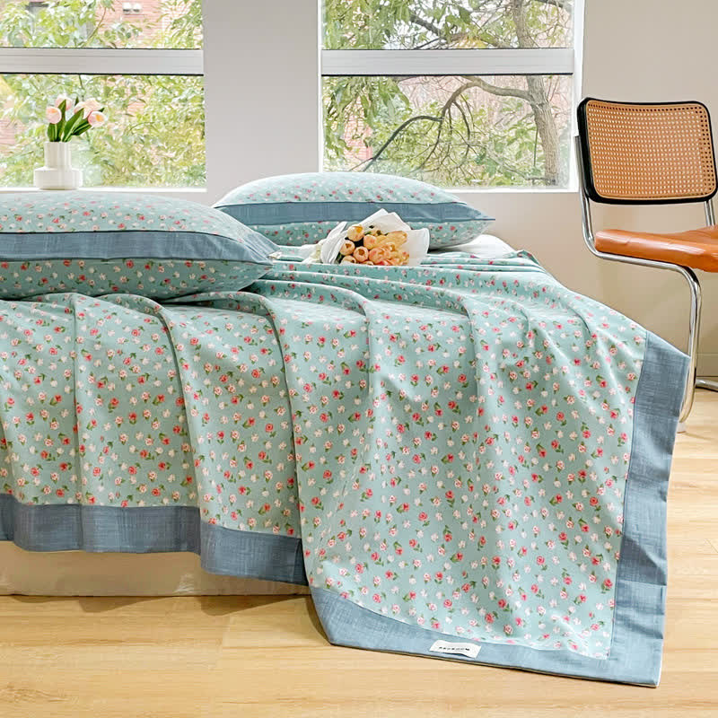 Ditsy Floral Cotton Coverlet Bedspread