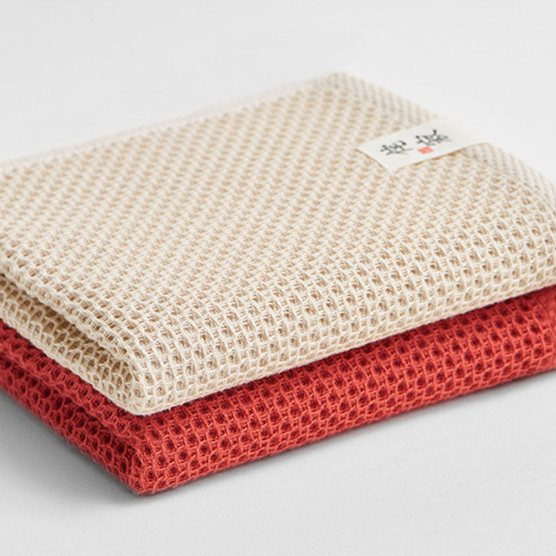 Sakura Cotton Waffle Weave Kitchen Towels