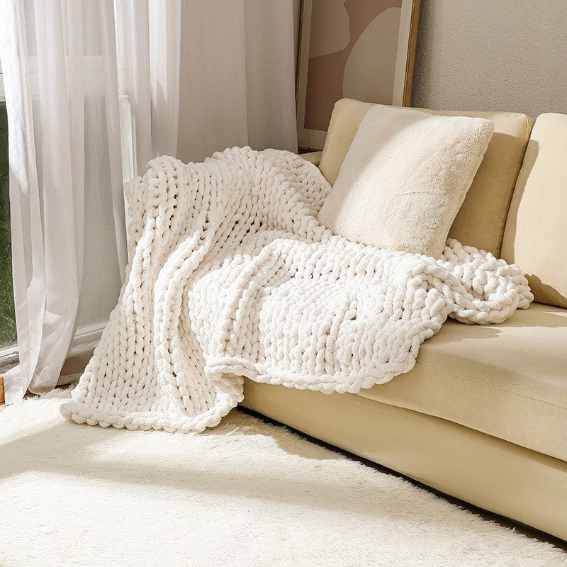 Nordic Chenille Chunky Knit Blanket