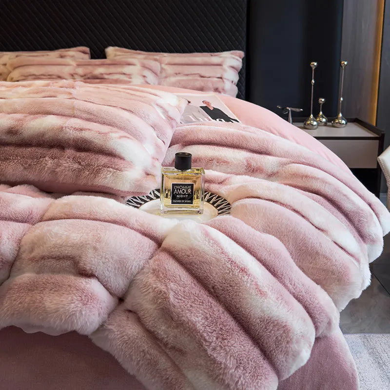 Velvet Bedding Set - Faux Fur Ultra Soft (4PCS)