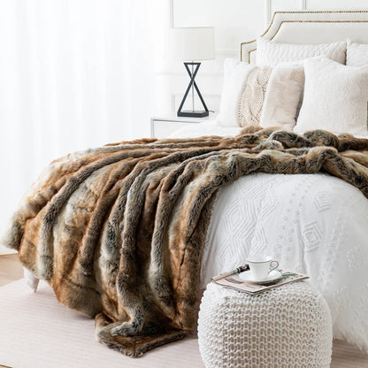 Luxury Faux Fur Throw Blanket