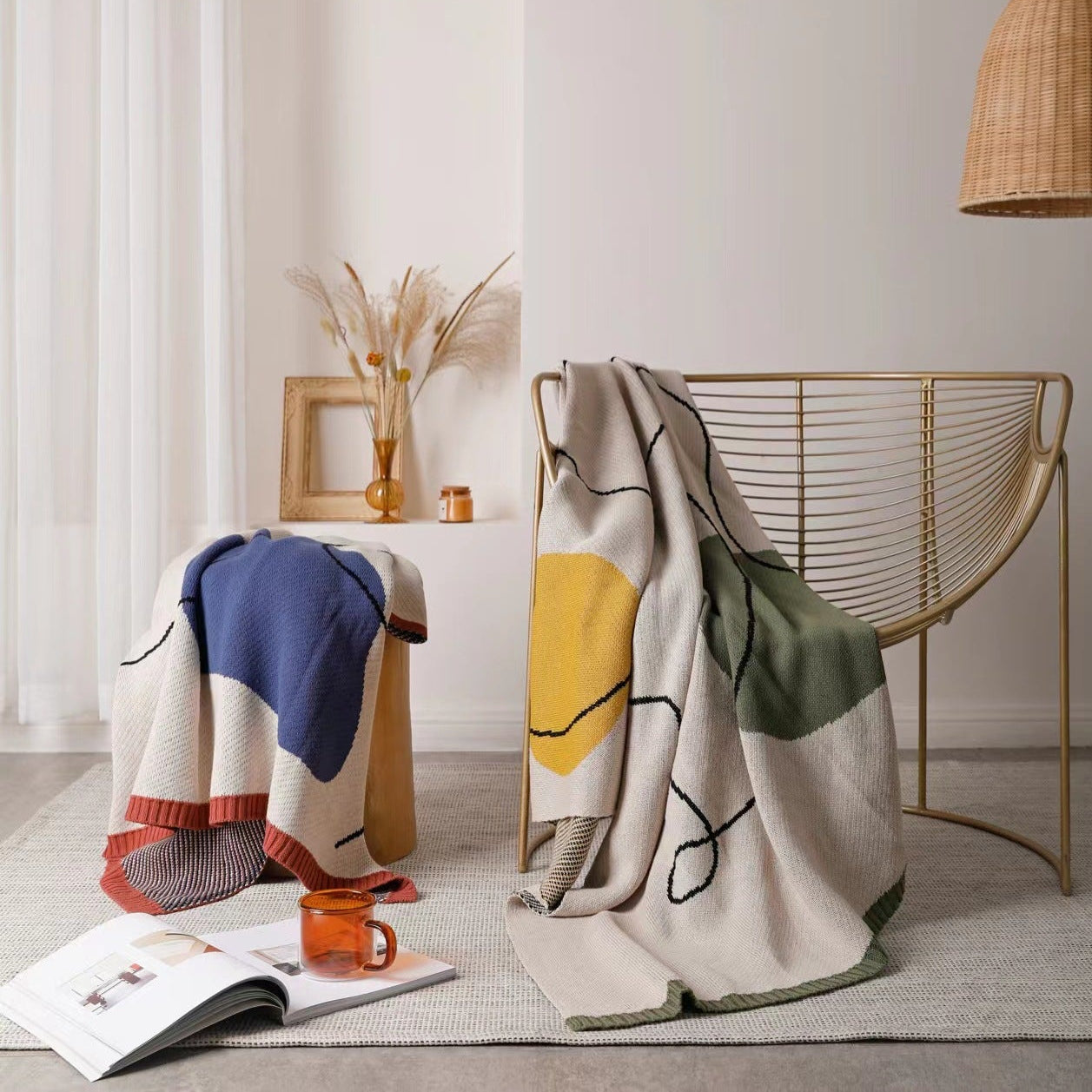 Thick Office Nap Blanket – Nordic Cozy Throw