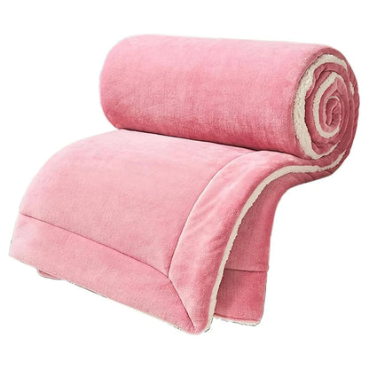 Sherpa Flannel Throw Blanket