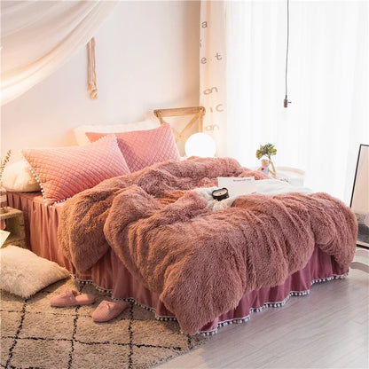 Velvet Duvet Cover - 4 Piece Bedding Set