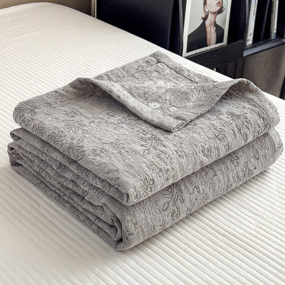 Organic Cotton Quilt - Floral Leaf Patern