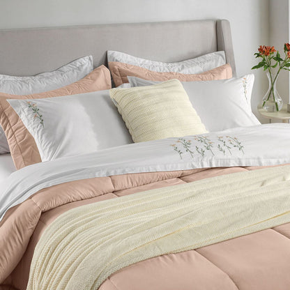 Briana Queen Bed Sheet Set – 200 Thread Count – 100% Cotton – Embroidered