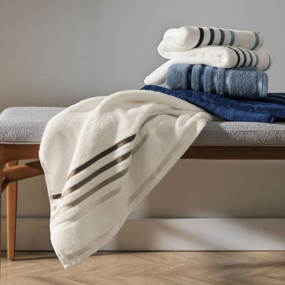Lumina 5-Piece Combed Cotton Towel Set – 4 Colours